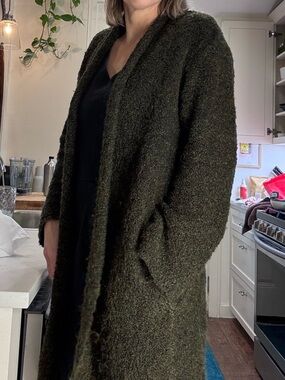 Zadig & Voltaire Celia Merino Wool Mohair Blend Cardigan Duster